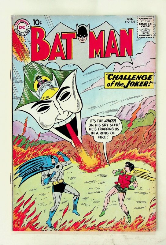 Batman #136 DC Comics 1960 Challenge of the Joker Silver Age Key Issue