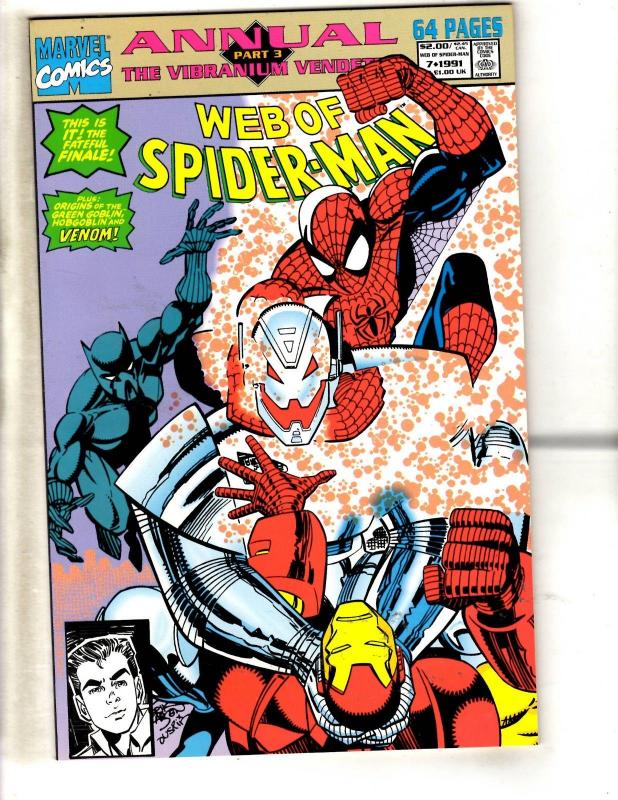 Lot Of 8 Web Of Spider-Man Marvel Comic Books ANNUALS # 3 4 5 6 7 8 9 10 DB2