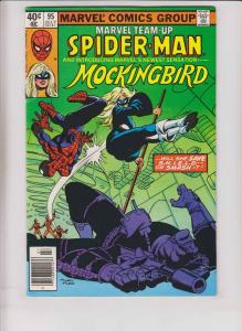 Marvel Team-Up #95 VG spider-man - 1st mockingbird - newsstand - frank miller