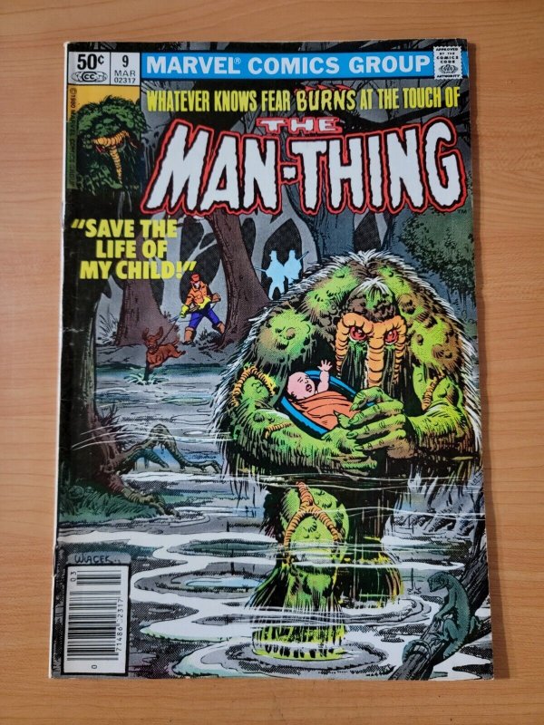 The Man-Thing #9 Newsstand Variant ~ FINE - VERY FINE VF ~ 1981 Marvel Comics 