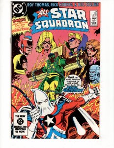 All-Star Squadron #38 REAL AMERICAN vs AMAZING MAN -Golden Age DC Heroes