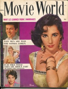 Movie World 11/1957-Atlas-Liz Taylor-Sophia Loren-Joan Collins-Nick Adams-FR