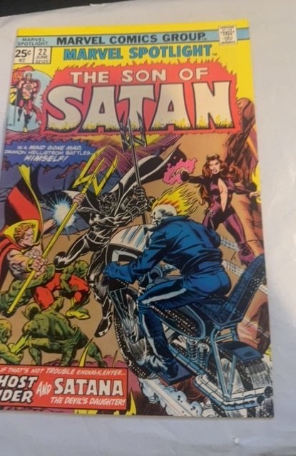Marvel Spotlight #22 (1975)Guests- Ghost rider /Satanna Battles himslef