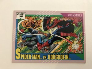 SPIDER-MAN VS. HOBGOBLIN #98 : Marvel Universe 1991 Series 2 card; Impel, NM/M