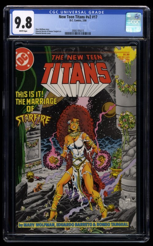 New Teen Titans #17 CGC NM/M 9.8 White Pages