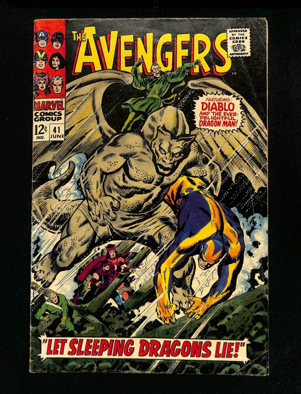 Avengers #41 Hercules Dragon Man Appearance! John Buscema Art! Silver Age!