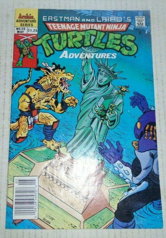 Teenage Mutant Ninja Turtles Adventures # 20 May 1991 Archie Comics