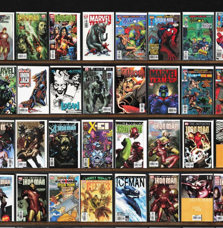 Huge Lot 140+ Comics with Marvel Team Up, Iron Man, Incredible Hulk & More!