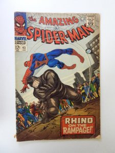 The Amazing Spider-Man #43 (1966) GD condition 1 spine split