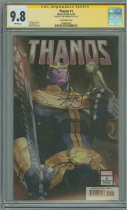 Thanos #1 Gerald Parel Variant (2019) CGC 9.8! Signed by Tim Howard!