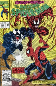 The Amazing Spider-Man #362 (1992) 2nd App Carnage & Venom NM- 9.2 Comic Book