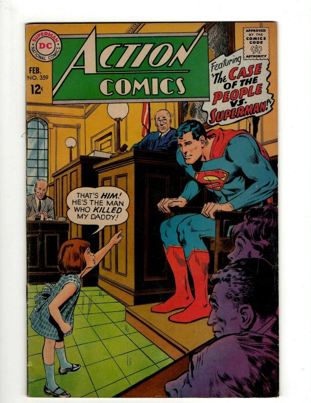 Action Comics # 359 FN DC Comic Book Superman Batman Green Lantern Flash KD1