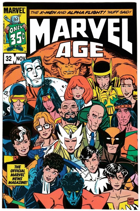 Marvel Age #32 X-Men | Alpha Flight (Marvel, 1985) NM