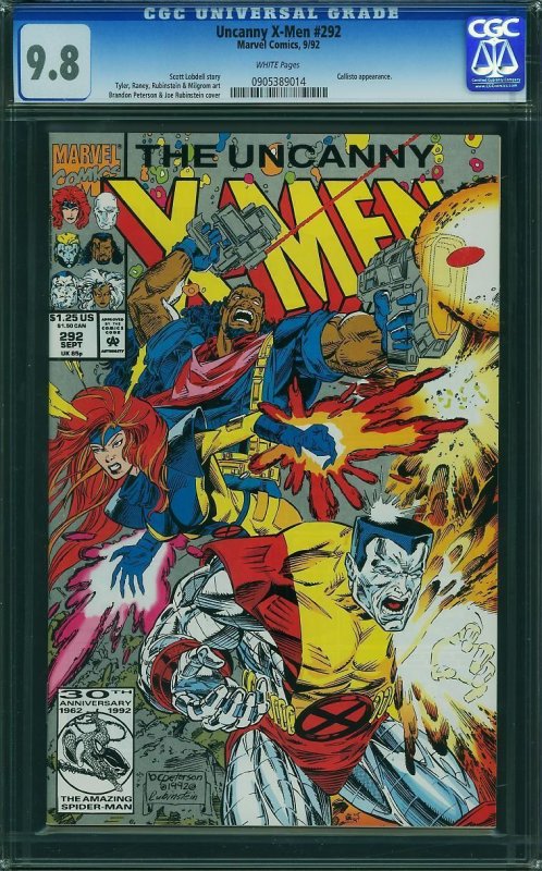 X-Men #292 (1992) CGC 9.8 NM/MT