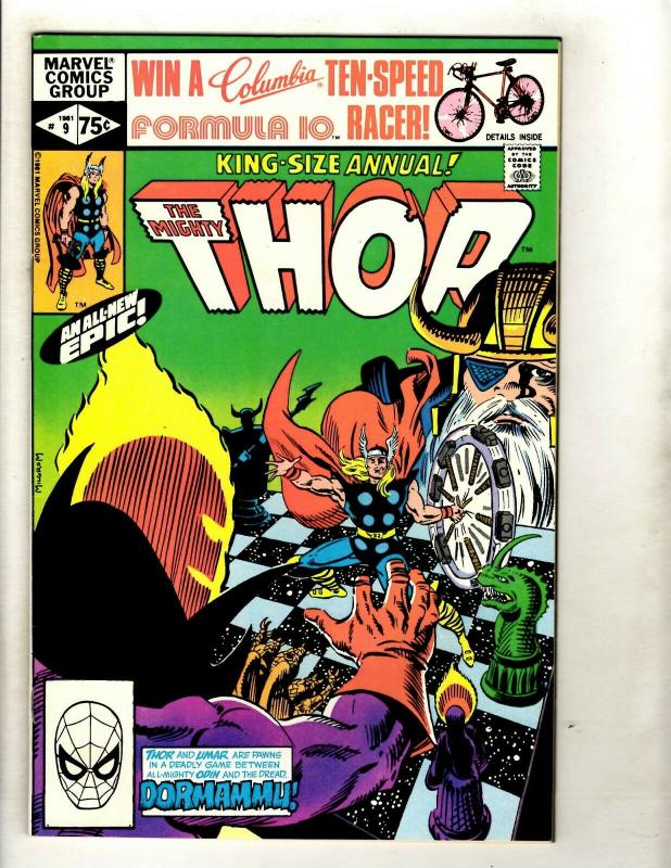 Lot Of 5 Mighty Thor Marvel Comic Books ANNUALS # 5 6 7 8 9 Guardians Loki GK4