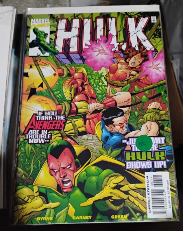 incredible Hulk # 7  1999 vol 2 Marvel disney john byrne avengers scarlet witch