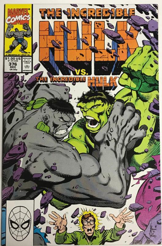 INCREDIBLE HULK#376 VF/NM 1990 MARVEL COMICS