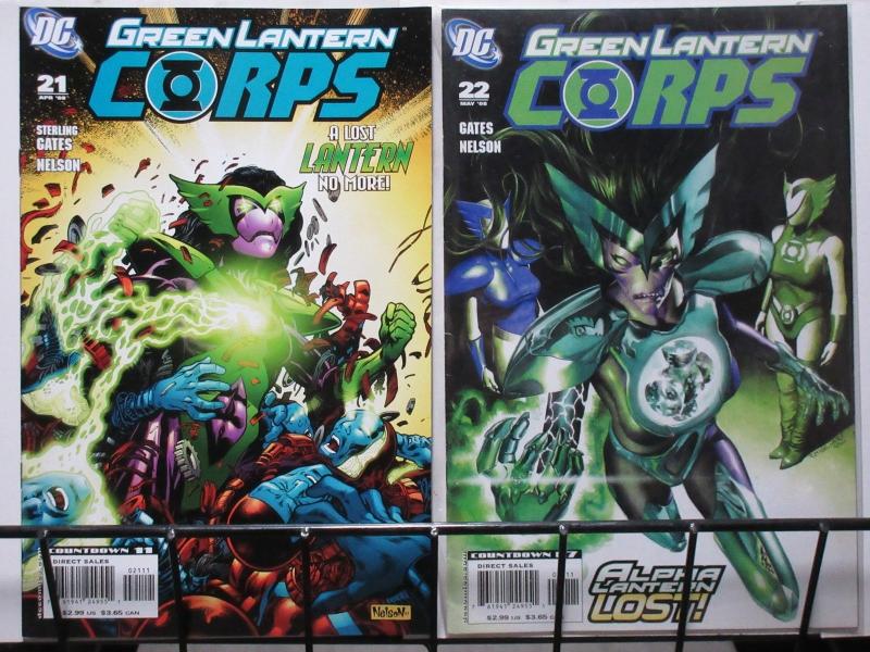 GREEN LANTERN CORPS (DC,20) #21-22 VF-NM Curse of the Alpha-Lantern  2pt Story