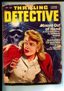 Thrilling Detective-Pulps-4/1948-Tedd Thomey-Edward Ronns