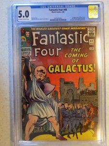 FANTASTIC FOUR # 48 CGC 5.0. MARVEL GRAIL 1ST SILVER SURFER AND GALACTUS WOW!!
