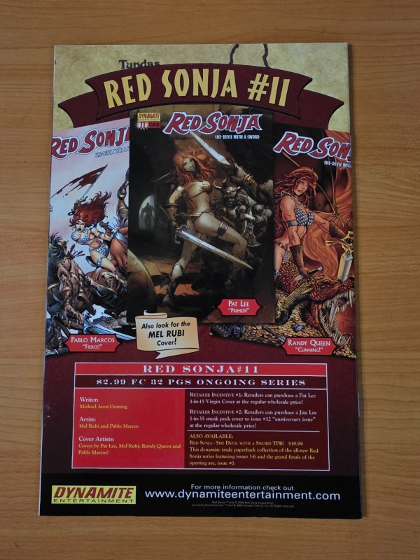 Red Sonja #10 Marcos Cover B Variant ~ NEAR MINT NM ~ 2006 Dynamite Comics