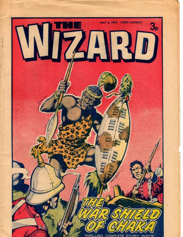 The Wizard UK Comics Magazine May 4, 1974 Quester Quatermain WW2