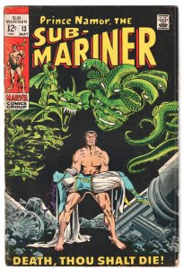Sub-Mariner #13 (1969) Namor the Sub-Mariner [Key Issue]