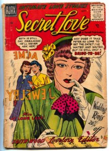 Secret Love #3 1957- Ajax Romance comic- Bride to Be G