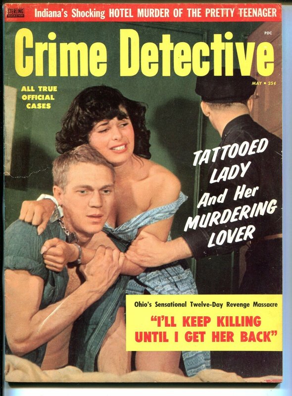 Crime Detective 5/1958-Sterling-Steve McQueen bound babe cover-pulp crime-VG+