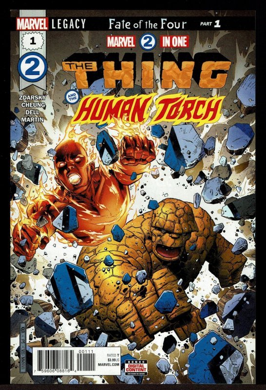 Marvel 2-In-One (Two-In-One) #1  (Feb 2018, Marvel)  9.4 NM