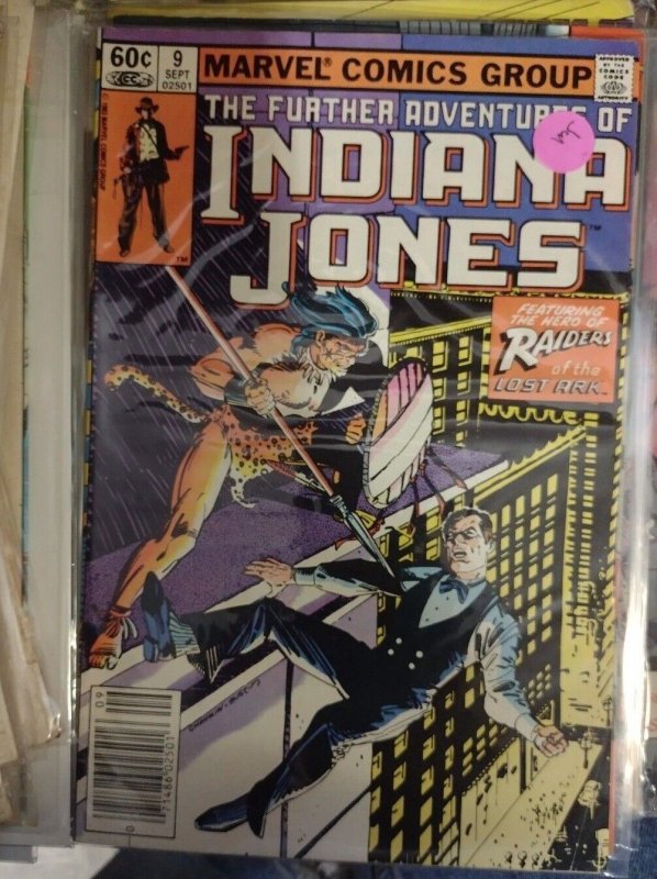 FURTHER ADVENTURES OF INDIANA JONES  #9 1983 MARVEL RAIDERS ARK NEWSTAND VARIANT