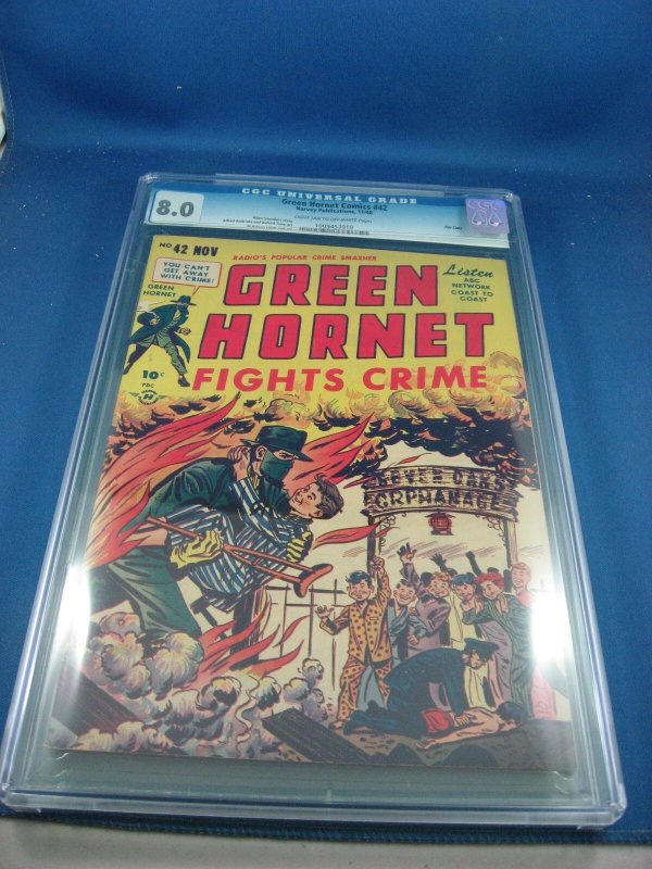 GREEN HORNET 42 CGC 8.0 FILE COPY HARVEY 1948