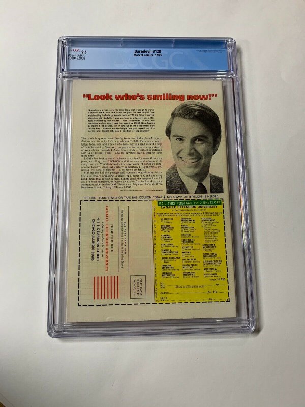 Daredevil 128 Cgc 9.6 White Pages Marvel