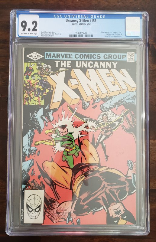 The Uncanny X-Men 158 CGC 9.2 1st appearance of Rogue in title (1982)