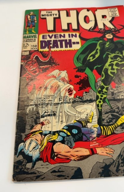 Thor #150 (1968)Even in Death guest Hela nice cover