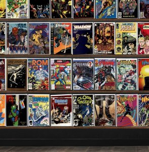 Huge Lot 150+ Comics with Spider-Man, Whisper, Elementals, Fish Police & More!