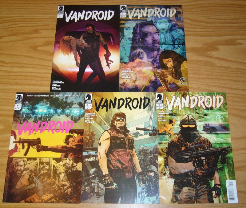 Vandroid #1-5 VF/NM complete series - dark horse - tommy lee edwards set 2 3 4