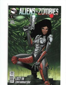 Aliens vs. Zombies #3 Cover C in Near Mint condition. Zenescope comics  nw124
