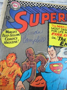 Superman Four Element Enemies DC Comics #190 1966 Silver Age 12 Cent VG- 3.5