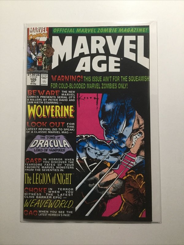 Marvel Age 105 Near Mint Nm Marvel