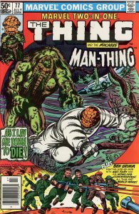 Marvel Two-in-One 77 1981  9.0 (our highest grade) Thing & Man-Thing!