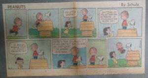 (52) Peanuts Sunday Pages by Charles Schulz from 1963 Size: ~7.5 x 15 inches