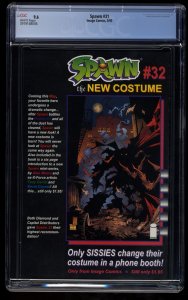 Spawn #31 CGC NM+ 9.6 White Pages Capullo and McFarlane Art!