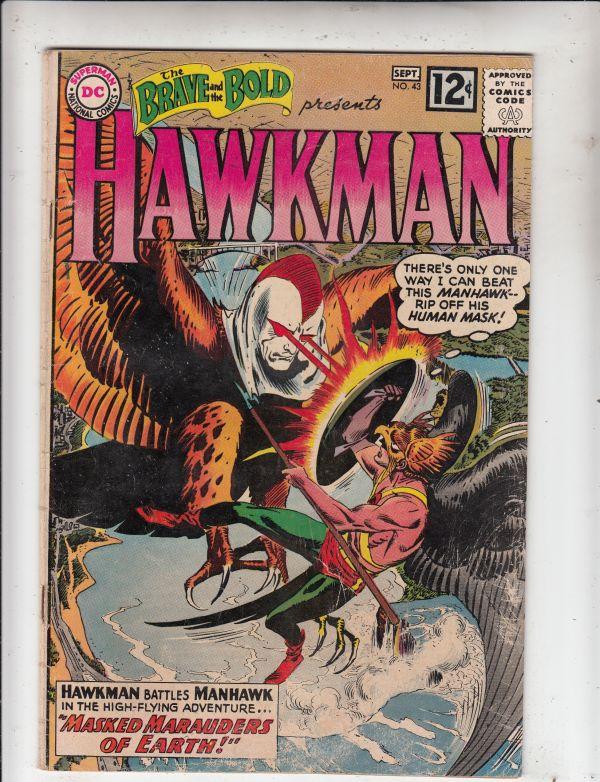 Brave and the Bold, The #43 (Sep-62) GD/VG Affordable-Grade Hawkman