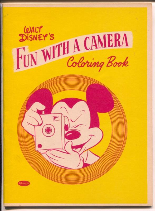 Walt Disney's Fun With A Camera Coloring Book-Mickey Mouse 1957-Whitman-VF/NM