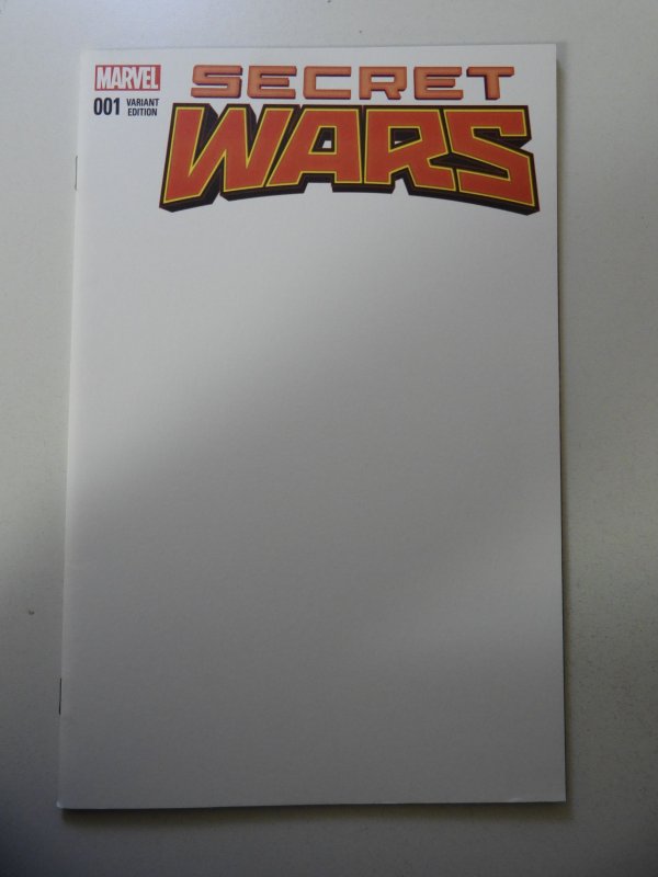 Secret Wars #1 Blank Cover (2015) NM Condition