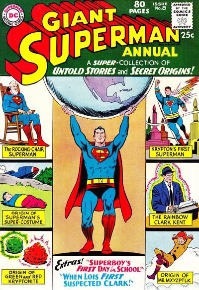 Superman Annual #8 (ungraded) 1963 Giant Size 80pgs stock photo / SCM