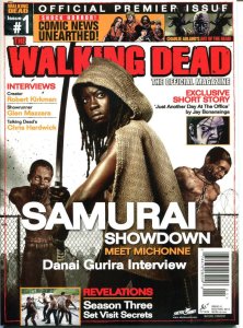WALKING DEAD MAGAZINE #1, VF, Zombies, Horror, Kirkman, 2012, Michonne, TWD