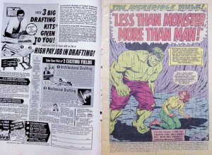 MARVEL SUPER HEROES FEAT. HULK & SUB-MARINER Comic 38 — Lee/Kirby 36 Pages Good