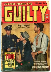Justice Traps The Guilty #14 1950-KIRBY ART- Golden Age Crime G 